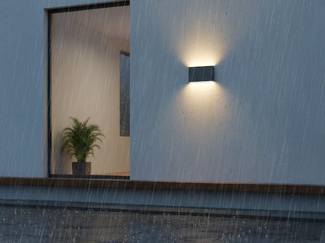 4 x 12w led wandlamp duo licht zwart warm wit waterdicht - afbeelding 5 van  10