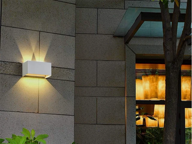 4 x 12w led wit wandlamp 4 licht verstelbaar waterdicht - afbeelding 6 van  10