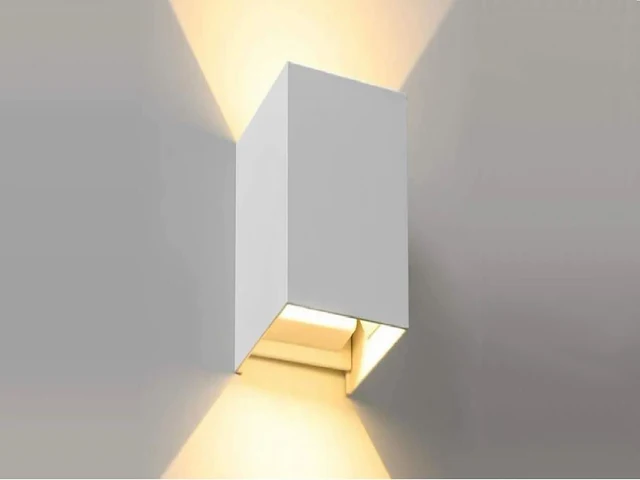 4 x 12w led wit wandlamp duo licht verstelbaar waterdicht - afbeelding 1 van  8