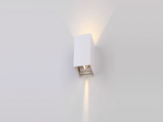 4 x 12w led wit wandlamp duo licht verstelbaar waterdicht - afbeelding 3 van  8