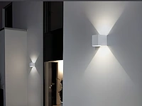 4 x 12w led wit wandlamp kubus duo licht verstelbaar waterdicht - afbeelding 5 van  9