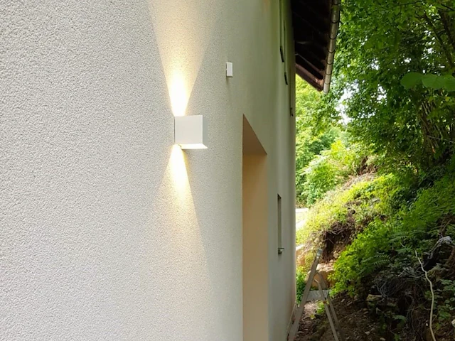 4 x 12w led wit wandlamp kubus duo licht verstelbaar waterdicht - afbeelding 3 van  8