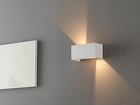 4 x 12w led zand wit wandlamp rechthoekig dubbele duo licht verstelbaar waterdicht