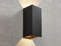 4 x 12w led zwart wandlamp duo licht verstelbaar waterdicht - afbeelding 2 van  5