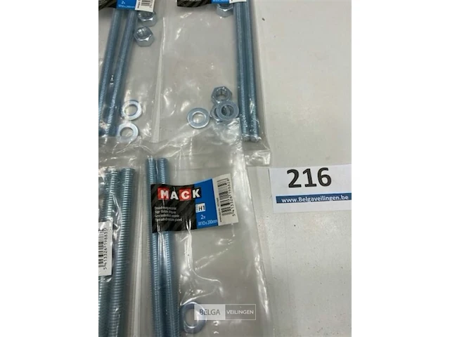 4 x 2 draadstangen m10 x 200mm - afbeelding 3 van  3