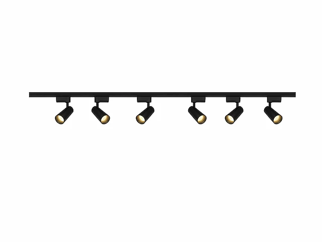 4 x 2 meter pro set railverlichting met 6x 18w 4000k railspot - afbeelding 3 van  8