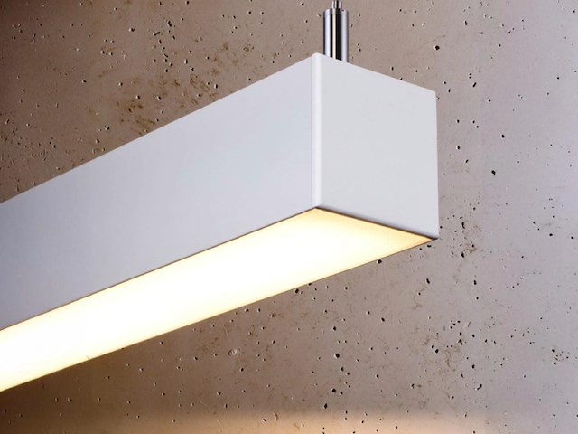 4 x 40w led 120cm linear design hanglamp met 3 kleur licht switch wit - afbeelding 2 van  6