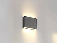 4 x 6w led wandlamp duo licht zwart warm wit waterdicht - afbeelding 1 van  7
