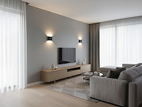 4 x 6w led wandlamp duo licht zwart warm wit waterdicht - afbeelding 3 van  9