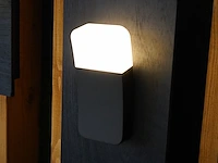 4 x 9.5w led wandlamp gebogen zand zwart warm wit waterdicht - afbeelding 4 van  7