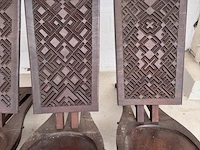 4 x afrikaanse stoelen - afbeelding 2 van  3