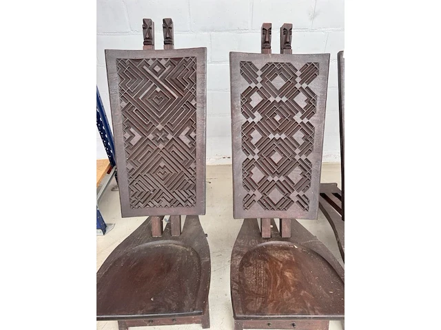 4 x afrikaanse stoelen - afbeelding 3 van  3