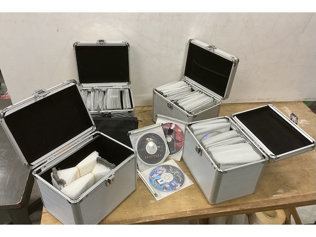 4 x alumikium cd - box - afbeelding 1 van  1
