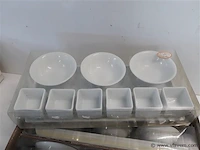 4 x aperoset porselein 10 delig - afbeelding 2 van  2