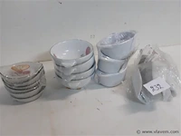 4 x aperoset porselein 4 assorti - afbeelding 2 van  2