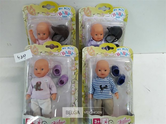 4 x baby born popje 4 assorti - afbeelding 3 van  3