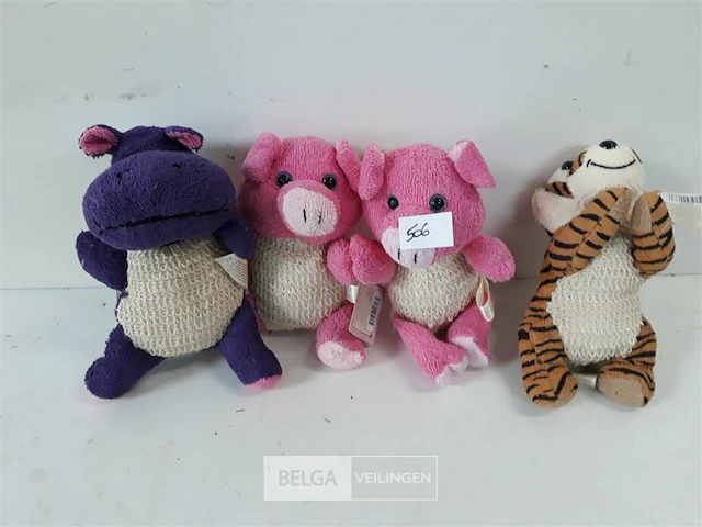 4 x badspons dier mix - afbeelding 1 van  3