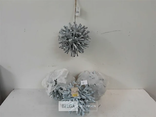 4 x bal uit takken 20 cm - afbeelding 2 van  3