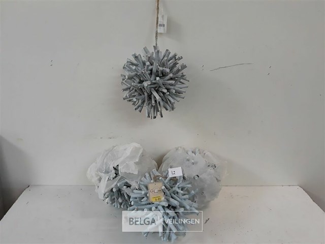 4 x bal uit takken 20 cm - afbeelding 1 van  3