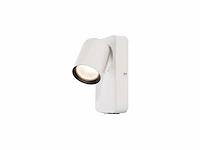 4 x bedlamp wandlamp gu10 armatuur cilinder wit en zwart draaibaar - afbeelding 1 van  4