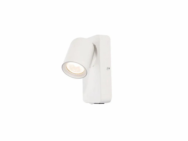 4 x bedlamp wandlamp gu10 armatuur cilinder zand wit draaibaar - afbeelding 1 van  4
