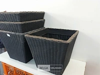 4 x bloempot vierkant 35 x 35 cm - afbeelding 3 van  3