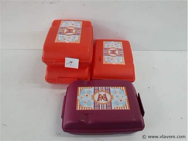 4 x broodhammendoos 1,5l 210x146x72mm - afbeelding 1 van  2