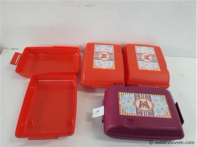 4 x broodhammendoos 1,5l 210x146x72mm - afbeelding 2 van  2