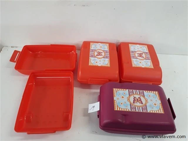 4 x broodhammendoos 1,5l 210x146x72mm - afbeelding 2 van  2