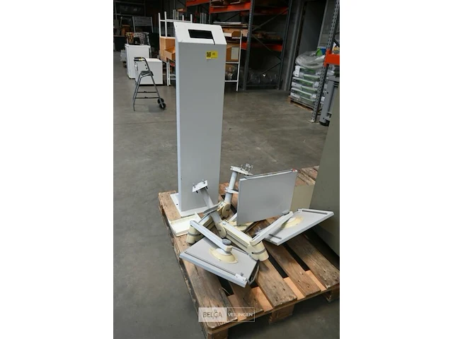 4 x bureausteun + metalen schermhouder - afbeelding 1 van  7