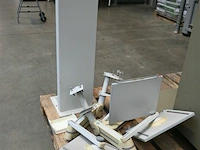 4 x bureausteun + metalen schermhouder - afbeelding 1 van  7