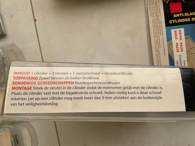 4 x cilindersloten - afbeelding 5 van  5