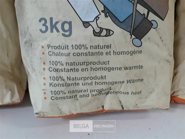 4 x cocos briquetten 3 kg 100% natuurlijk - afbeelding 2 van  2