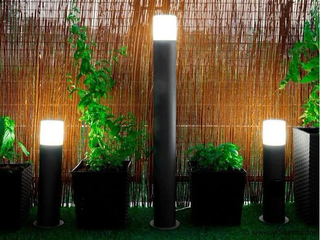4 x cortona 40 sensor buiten lamp zwart - afbeelding 5 van  7