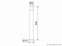 4 x cortona 80 buiten lamp zwart - afbeelding 5 van  9