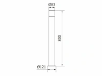 4 x cortona 80 buiten lamp zwart - afbeelding 5 van  10