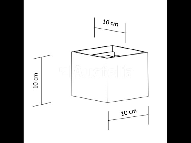 4 x cube black bidirectionele led wandlamp – 2x5w – 3500k neutraal wit – ip54 (sw-2312-2) - afbeelding 2 van  5