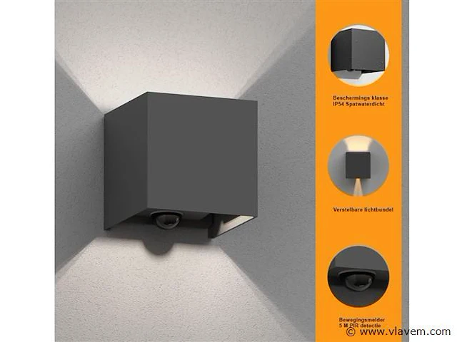4 x cube motion sense wand armaturen antraciet - afbeelding 8 van  10