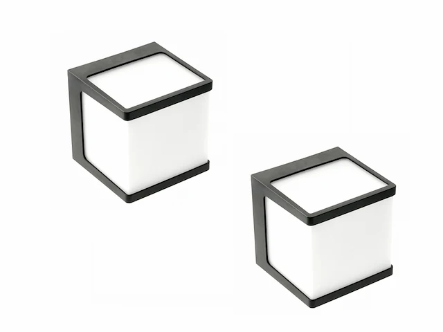 4 x cube opal wand armaturen zwart - afbeelding 4 van  8