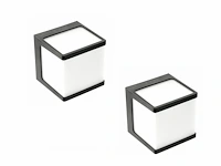 4 x cube opal wand armaturen zwart - afbeelding 4 van  8