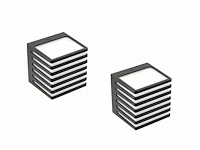 4 x cube opal-z wand armaturen zwart - afbeelding 3 van  5