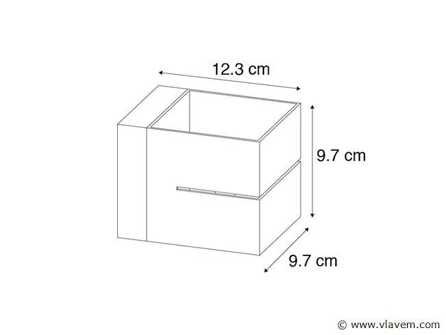 4 x cube split wand opbouw spot wit - afbeelding 4 van  7