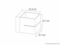 4 x cube split wand opbouw spot wit - afbeelding 4 van  7