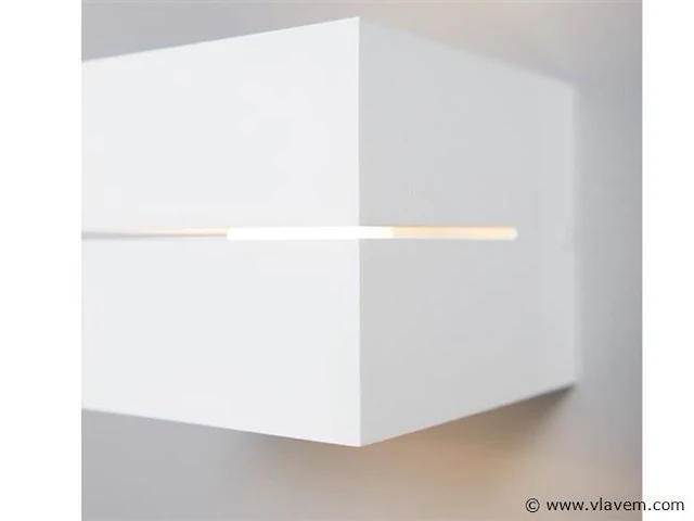 4 x cube split wand opbouw spot wit - afbeelding 6 van  7