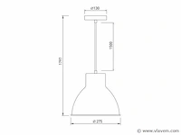4 x dant hanglamp modern design zwart - afbeelding 4 van  7