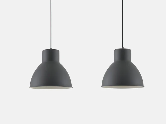 4 x dant hanglamp modern design zwart - afbeelding 1 van  10