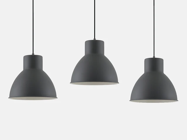 4 x dant hanglamp modern design zwart - afbeelding 3 van  10