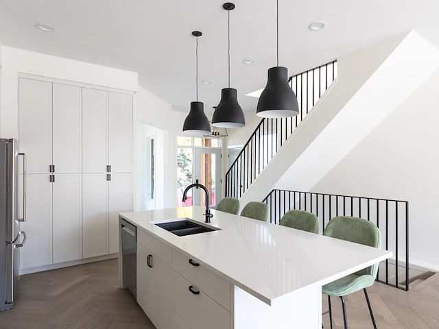 4 x dant hanglamp modern design zwart - afbeelding 5 van  10