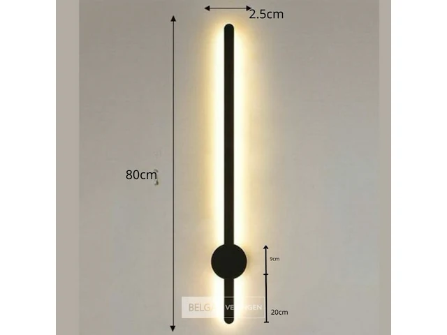 4 x decorative wall light 80 cm warm white (sw-189) warm wit - afbeelding 5 van  5