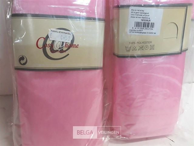 4 x decostof roze 3x1,5m - afbeelding 3 van  3